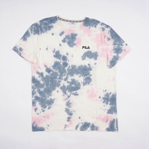 Fila Mono Noose Tie Dye Boy's T-Shirts - Grey/Pink,NZ 973-21803